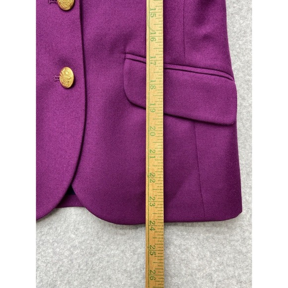 Two Penny Blazer Womens‎ Blazer Small 4 Pink Wool Career Work Jacket Casual - Picture 7 of 14